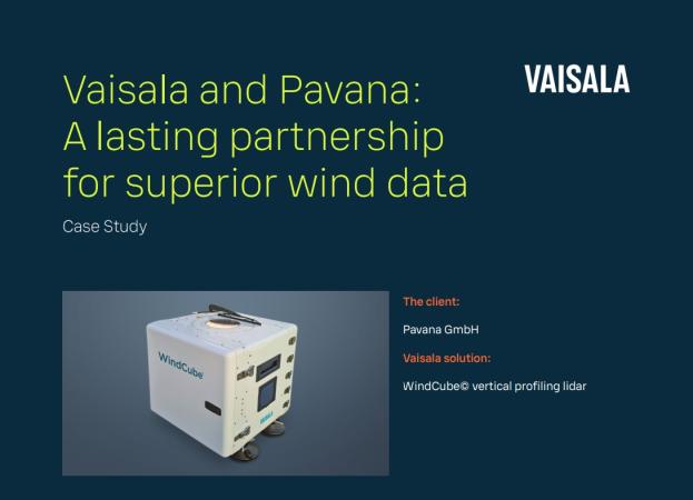 Vaisala WindCube Pavana GmbH Customer Case