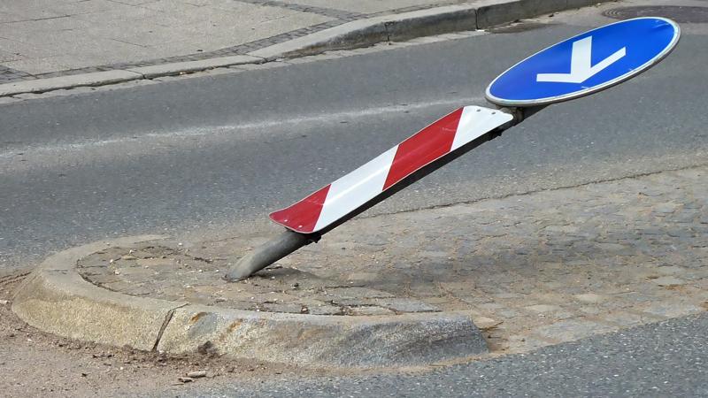 Damaged Traffic Sign