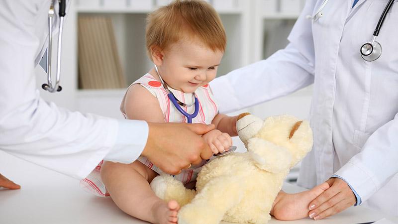 Child at a hospital