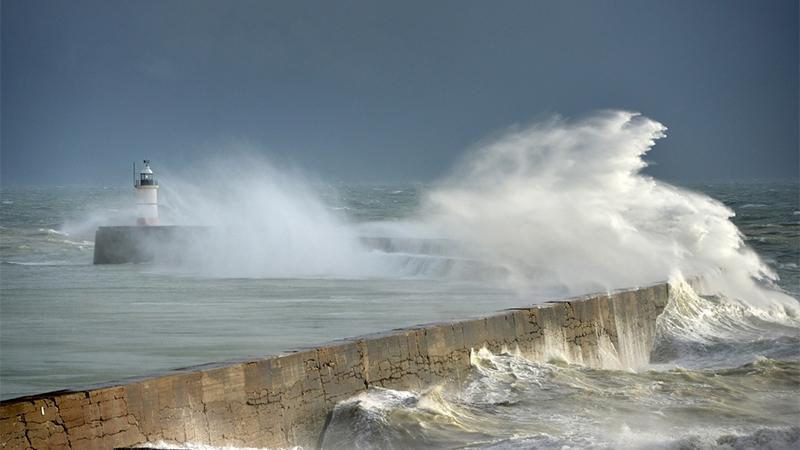 Storm at sea