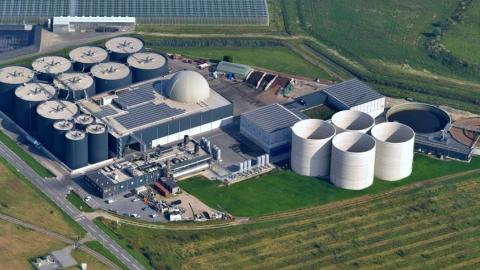 L'usine SFP Zeeland vue du ciel.