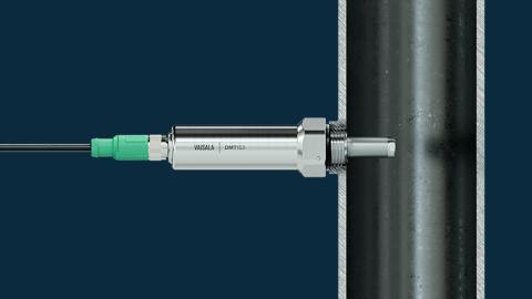 DMT153 installed in a pipe