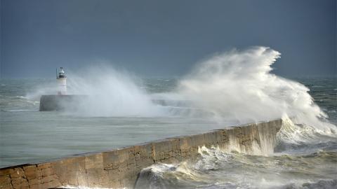 Storm at sea