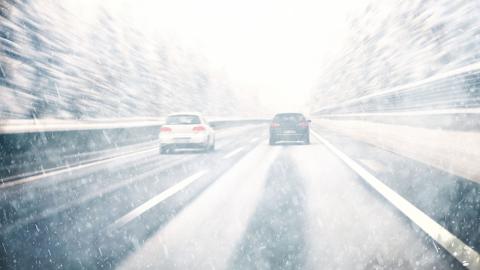 Winter road weather