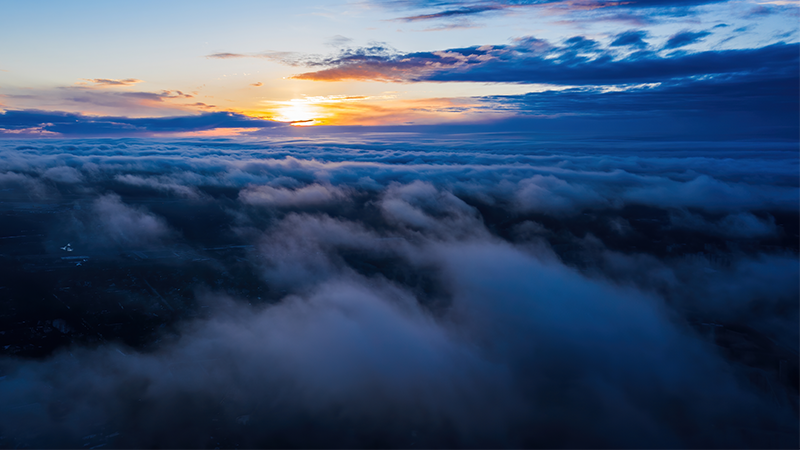 Cloudy sunset