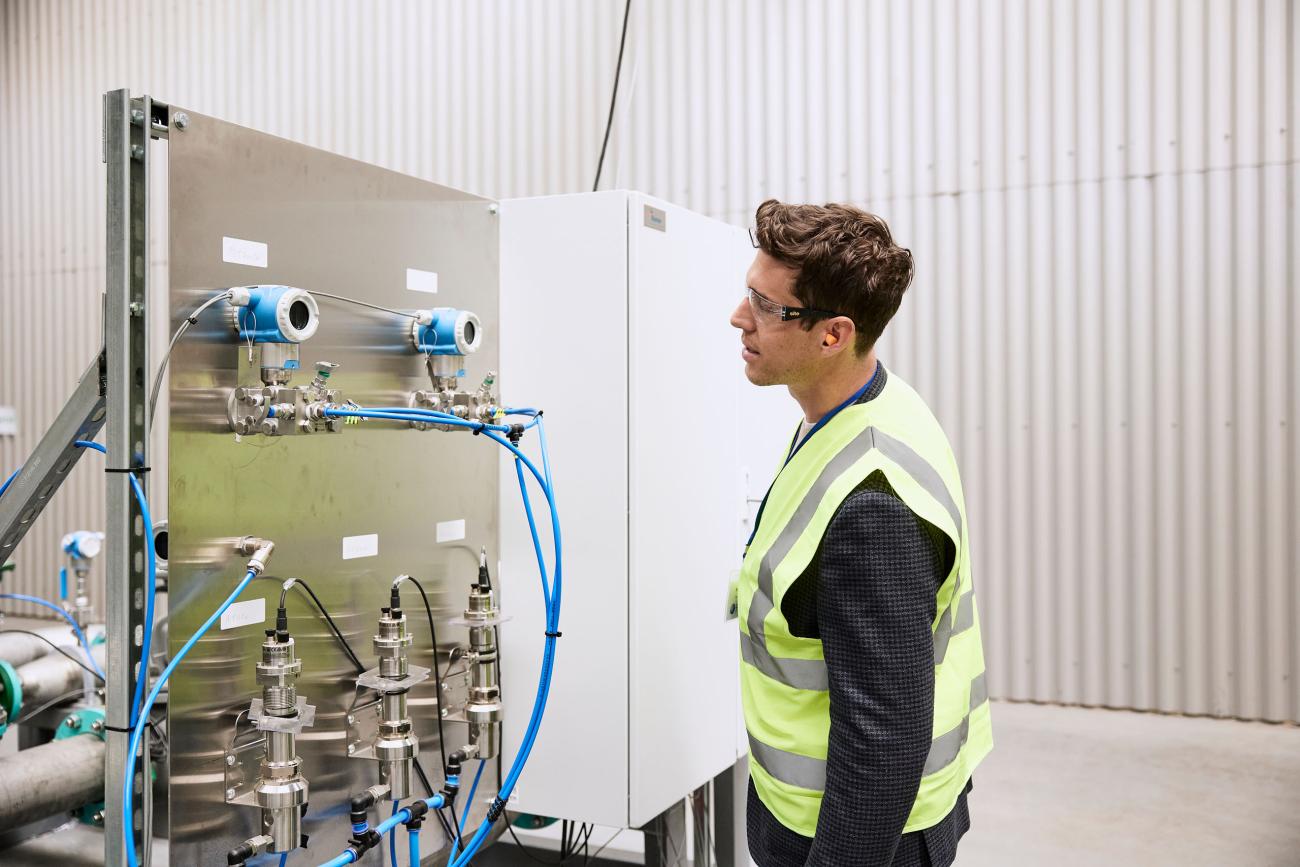 Instrumentation panel at Cool Planet Technologies, with three Vaisala MGP21 instruments