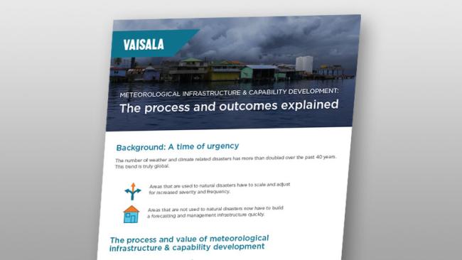 The process and value of meteorological infrastructure & capability development