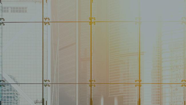 Office building wall of glass