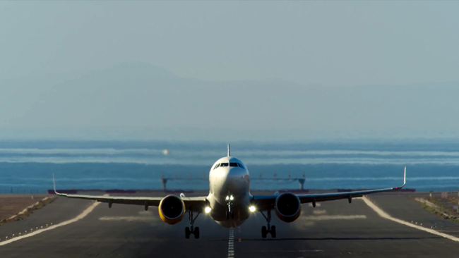 Airplane taking off