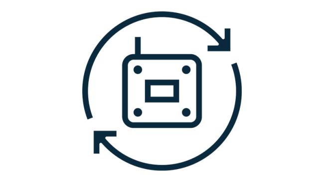 Pictogram: maintenance and upgrade