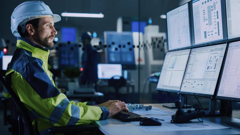 Process Engineer in a control room 