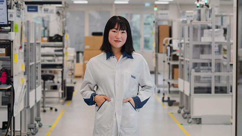Giant Leap intern in Vaisala instrument factory