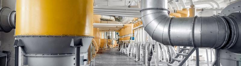 Wheat flour drying process