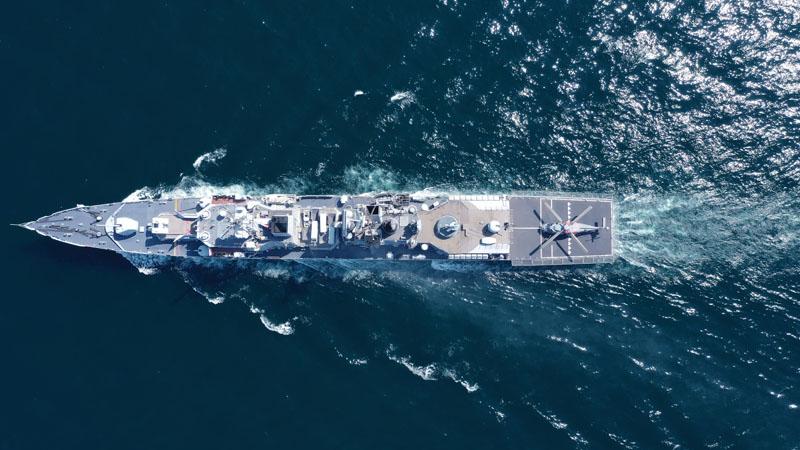 Defense Naval battleship
