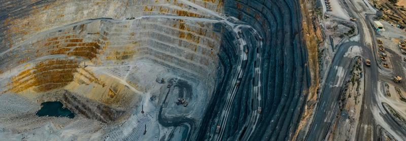 Open pit mine