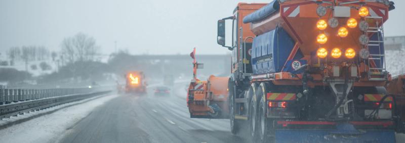 Plowing a highway