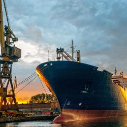 Ship at dock